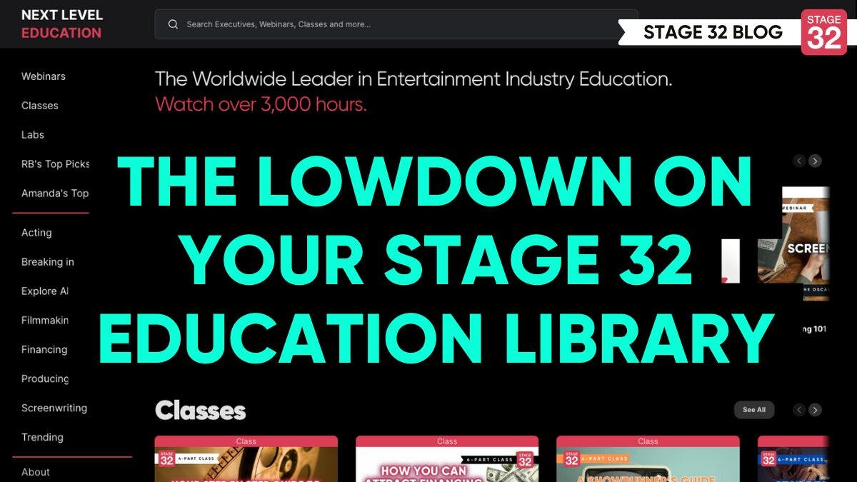 The Lowdown On Your Stage 32 Education Library