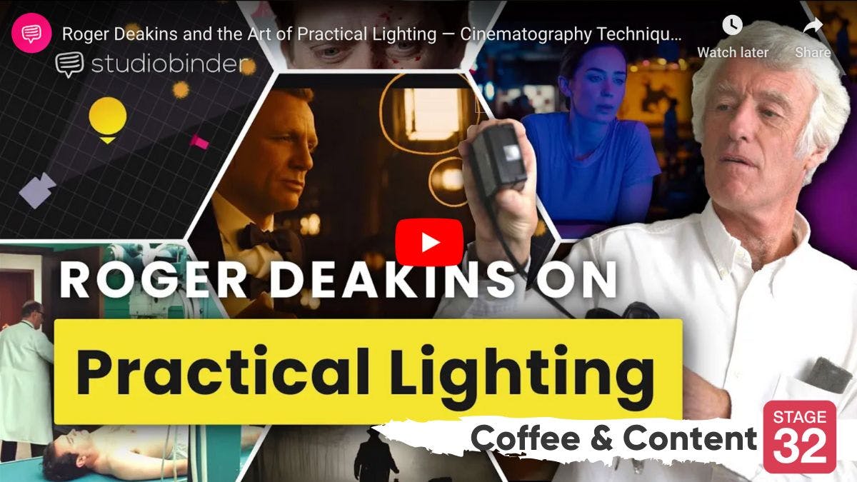 Coffee & Content: How Aaron Sorkin Creates Musical Dialogue & Roger Deakins on Practical Lighting