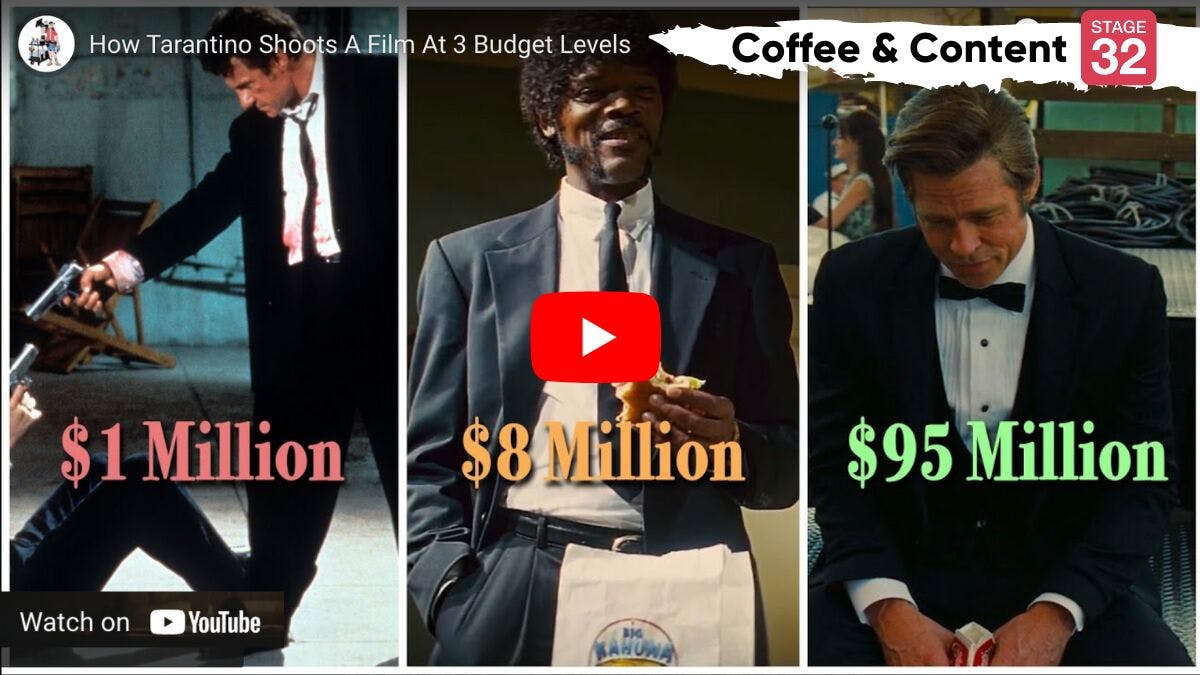 Coffee & Content: How Tarantino Shoots a Film at 3 Budgets & ONLY MURDERS IN THE BUILDING Production Design 