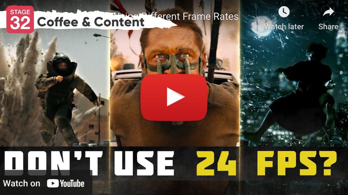 Coffee & Content: In-Camera Effects Using Different Frame Rates - Stage 32