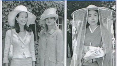 Akemi's attendance of Royal Ascot in 12th century hat and an authentic silk kimono, article from the Daily Telegraph