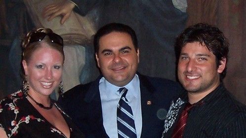 co-directors Crystal-Dawn & Christian Blaze (CNC Ent.) with Salvadoran President Tony Saca (2006)