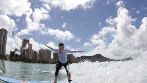 Diamond Head, ocean, and sky!
