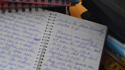 Journal entry from a trip to Ecuador as a volunteer with a child development agency in 2004.