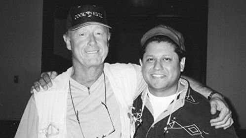 With my pal, the great Tony Scott.