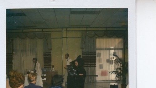 I played a Witch for Halloween at The Women's Club meeting for the Bechtel wives at The King Khalid International Airport. October 1982. I delivered a message for the women.