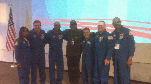 Me with most of the recent STS Astronauts at NASA-JPL.