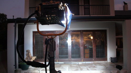After setting up a light for outside scene for ACESS.