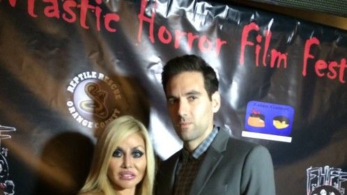 With Dawna Lee Heising, actress, producer, and publicist at the 2014 San Diego FANtastic Horror Film Festival.