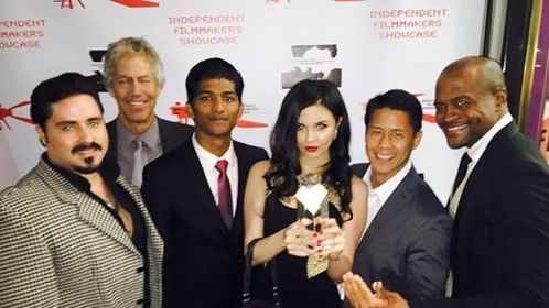 "Despair Sessions" Producers and Cast celebrating winning our nomination for "Best Film" and win for "Best Director" at LAIFF