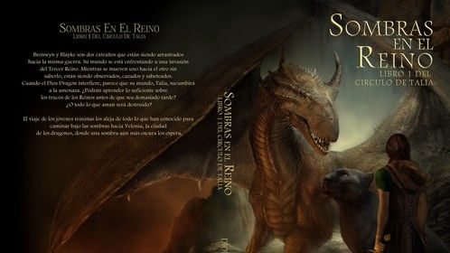 Paperback cover for the Spanish version of Shadows of the Realm - Sombras en el reino.