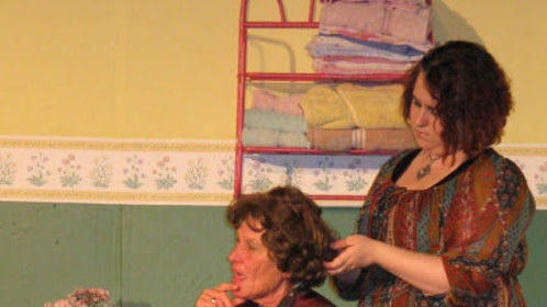 Annelle and Clairee in the Slightly Off-Broadway Players' &quot;Steel Magnolias&quot;