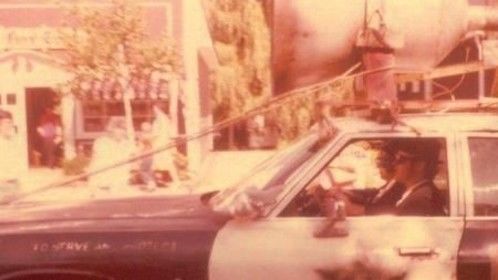A photo my Mom took of Dan Aykroyd and John Belushi driving past while we were on the set of &quot;The Blues Brothers.&quot;