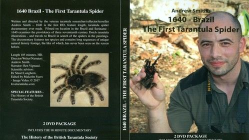 Front cover of our new 2 dvd boxset - 1640 Brazil - The First Tarantula Spider.