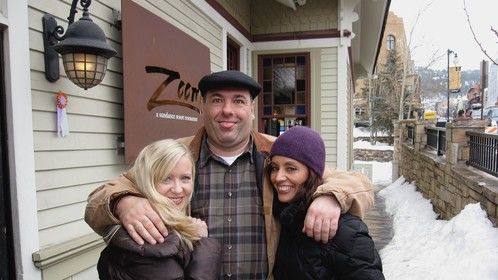 With the late, the great James Gandolfini, and Diana Tenes at Sundance. 