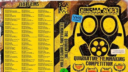 1 Pandemic. 7 Days. 51 film submissions. Hosted by CinemaSlice and Mid Ohio Filmmakers Association. Stay Safe. Make Movies. Slice the Planet.

Submission #35 "Quarantine Ninja" by. yours truly, Kaitlyn Magana

Full Competition Link: https://www.youtube.com/watch?v=pINV194Z2U0&feature=youtu.be&fbclid=IwAR0uHbmaYGdWoz0HzhINCbKEno2FW6RY4NRMsfmTmN7j8gZngAQ0VG8-kiM

Quarantine Ninja Link: https://www.youtube.com/watch?v=4-hkJL9dV4I&t=1s