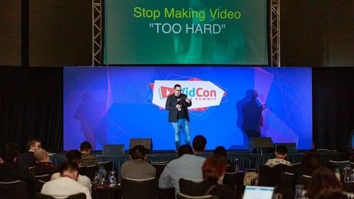 On stage at VidCon Asia Summit 2020