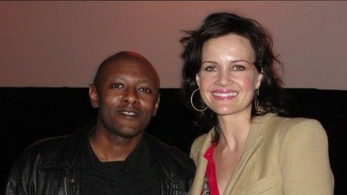 Me with the ALWAYS awesome Carla Gugino at the screening for the indie comedy she starred in - ELEKTRA LUXX (2010), the sequel to WOMEN IN TROUBLE (2009) at the Nuart Theatre