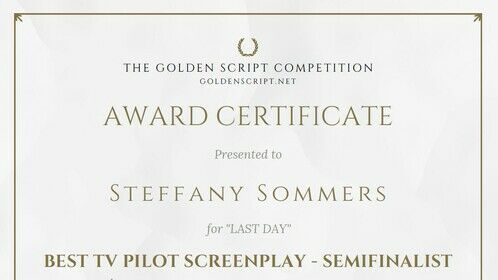 Golden Script Competition - Semi Finalist #lastday