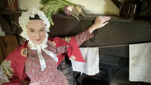 As Granny Lil in ClockJack Productions' &quot;FairyTale Farm&quot; at Coggeshall Farm Museum and Old Sturbridge Village.  Photo by P.J. Griffith