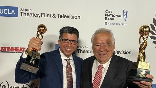 With Moctesuma Esparza, winner of Lifetime Achievement.