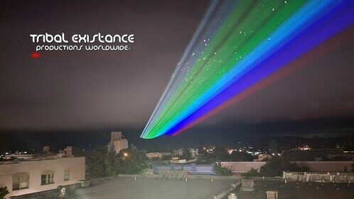 Sky Laser Shows and Special Effect Services Around The Globe By Tribal Existance Productions Worldwide
