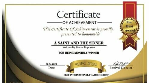 Screenplay &quot;A Saint and The Sinner&quot;