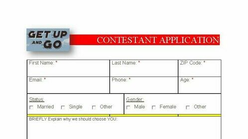 Get Up And Go - Contestant Application