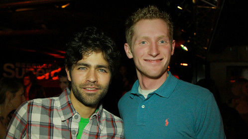 Director Eric McCoy with Adrian Grenier of HBO's Entourage.