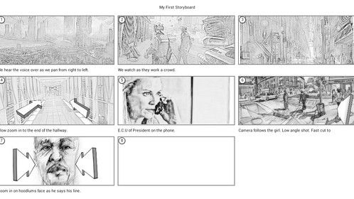 storyboarding for the first episode.