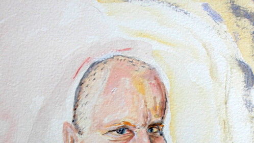 Woody Harrelson, acrylic painting by myself, Peter