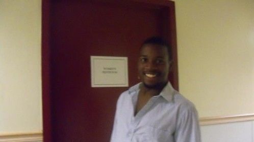 A fuzzy backstage shot at an Off-Broadway production of "Rent" ...Had a blast playing him.