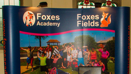 Foxes Academy and Foxes Fields School exhibition stand 2014 designed by myself.