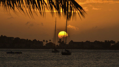 summer sunset in St. Maarten