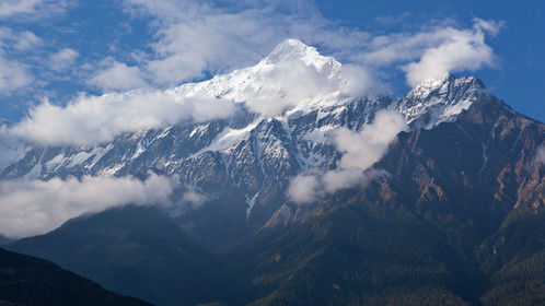 Nilgiri Mountain (23,166 ft) in Middle Mustang, Nepal