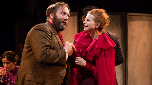 With Bryan Pilkington in The Cherry Orchard