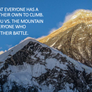YOU VS. THE MOUNTAIN