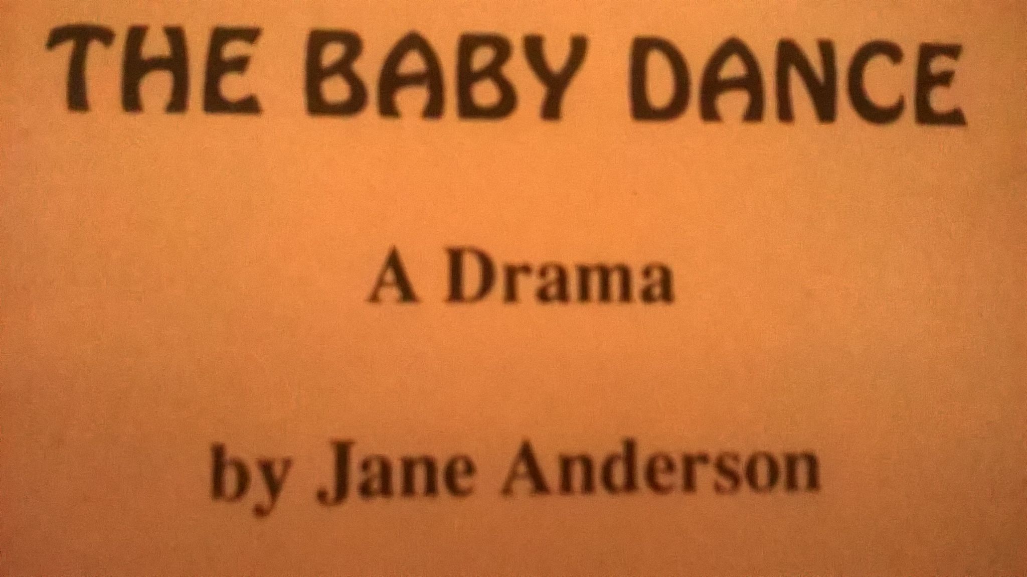 The Baby Dance   (Scene - Study, Showcase)